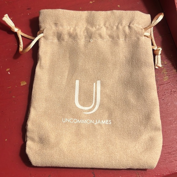 Uncommon James Gold and Black Hoop Earrings - Picture 4 of 7